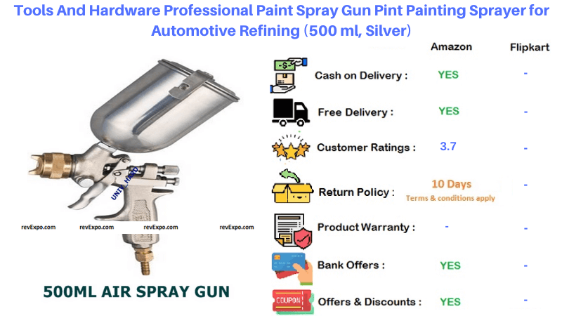 Tools And Hardware 500 m Silver Professional Painting Sprayer