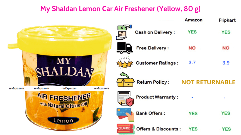 My Shaldan Car Air Freshener LEMON 80 g