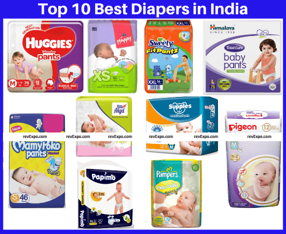 Top 10 Best Baby Diaper brands in India