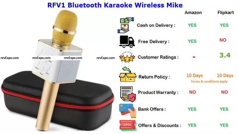 RFV1 Bluetooth Karaoke Wireless Mike