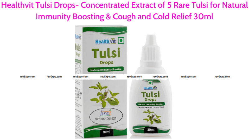 Healthvit Tulsi Drops Immunity Boosting, Cough & Cold