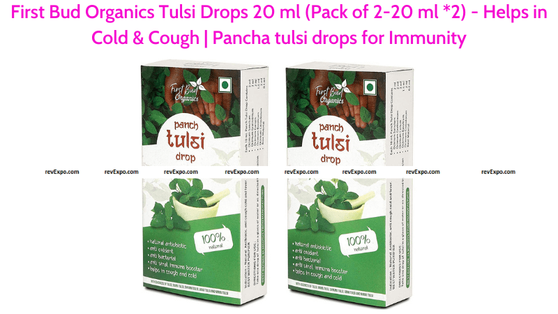 First Bud Organics Tulsi Drops for Immunity