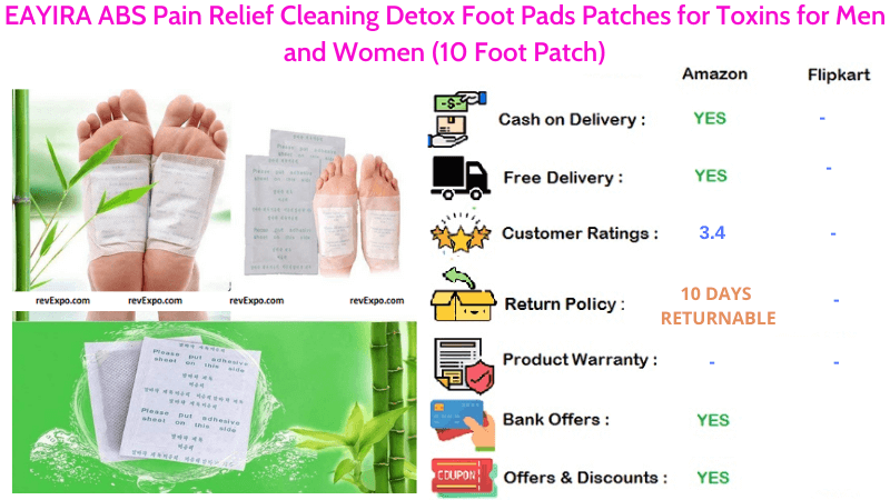 EAYIRA ABS Foot Pads Pain Relief Cleaning Detox