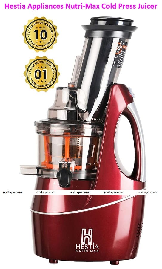 Hestia Appliances Nutri-Max Cold Press Juicer