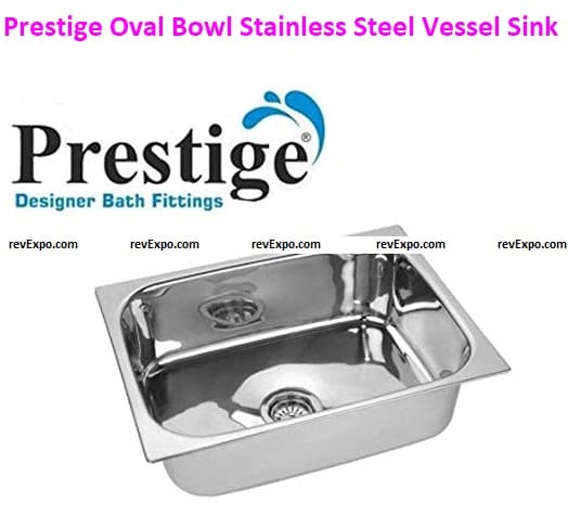Prestige Oval Bowl Stainless Steel Vessel Sink