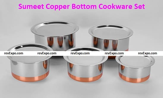 Sumeet Stainless Steel Copper Bottom Cookware