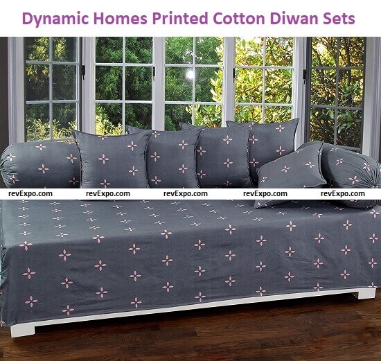 Dynamic Homes Printed Designer Cotton Diwan Sets