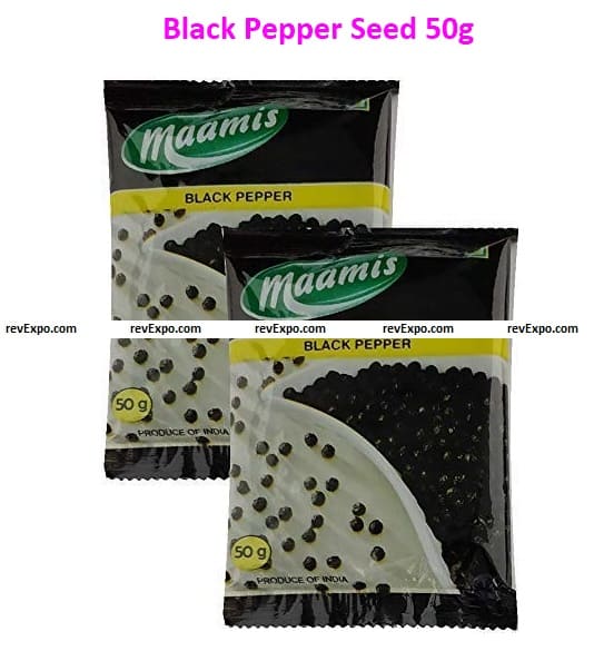 Black Pepper Seed 50g (Pack of 2)