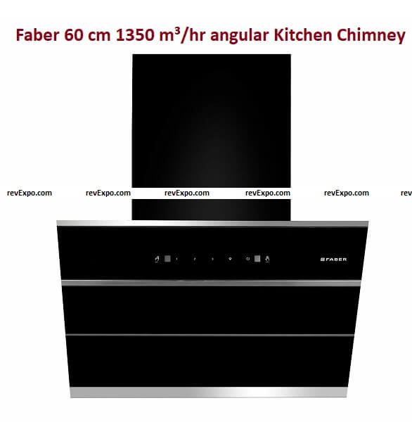 Faber 60 cm 1350 m³/hr angular Kitchen Chimneys