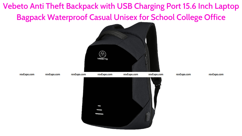 Vebeto Anti Theft Backpack with USB Port