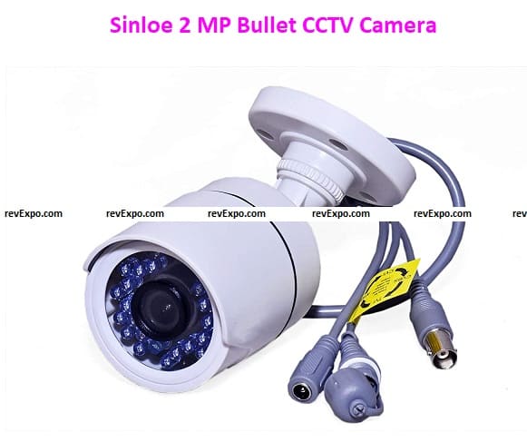 Sinloe 2 MP Bullet CCTV Camera Compatible with All DVRs HDCVI TVI CVBS and AHD, Weatherproof and Night Vision