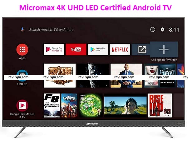 Micromax 139.7 cm (55 inches) 4K UHD LED Certified Android TV L55TA7000UHD (Matte Grey)