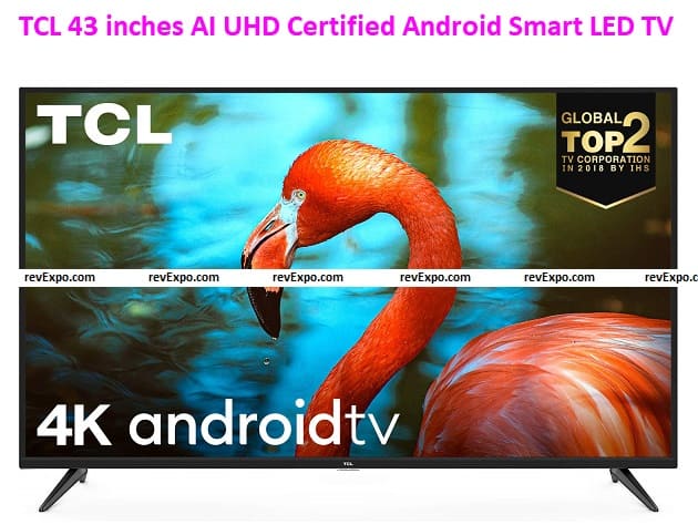 TCL 108cm (43 inches) AI UHD Certified Android Smart LED TV