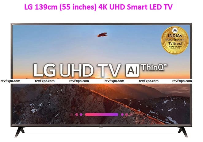 LG 139cm (55 inches) 4K UHD Smart LED TV