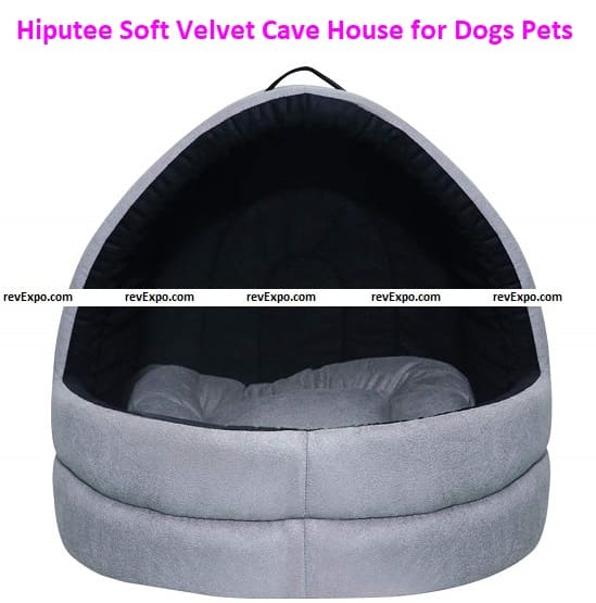 Hiputee Soft Velvet Cave House for Cats Little Dogs