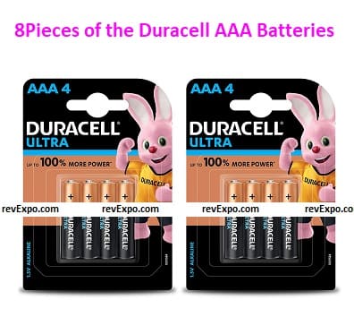 8Pieces of the Duracell AAA Batteries