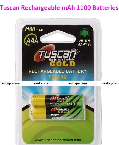 Tuscan Rechargeable mAh 1100 Batteries