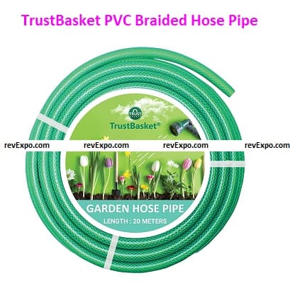 TrustBasket 20 Meter PVC Braided Hose Pipe