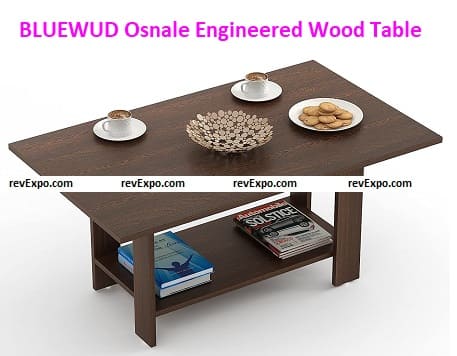 Bluewud Rectangular and Engineered Center Table