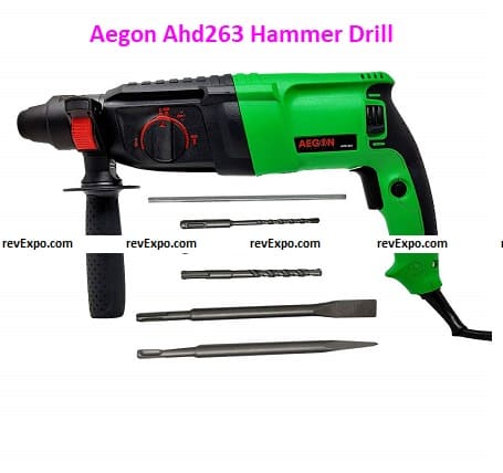 Aegon Ahd263 800W 26mm Heavy Duty Variable Speed Reversible Rotary Hammer Drill