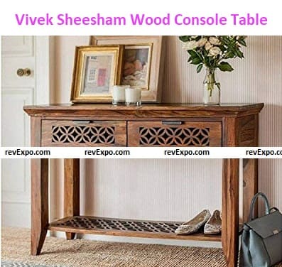Vivek Honey Finished Wooden  Table