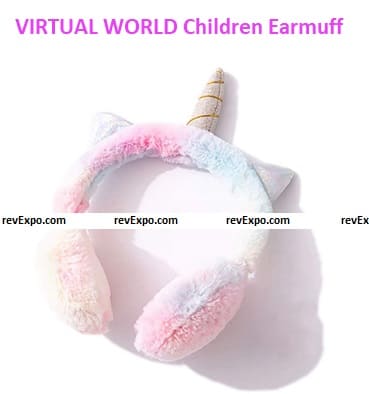 VIRTUAL WORLD Children Plush Unicorn Earmuff