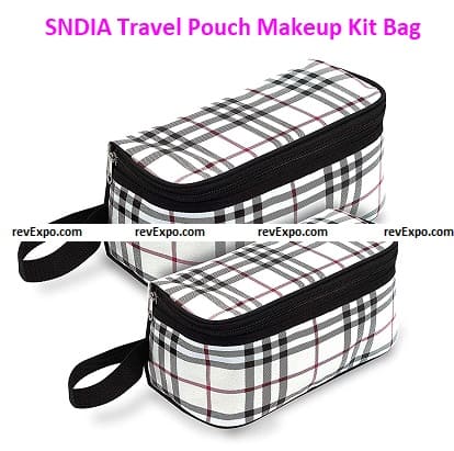 SNDIA Set Of 3 Travel Pouch Makeup Kit Bag