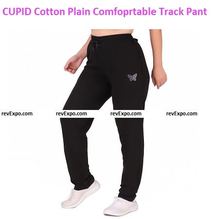 CUPID Regular Fit Cotton Plain Track Pant