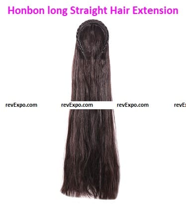 Honbon shiny and long Straight Hair Extension and Wig