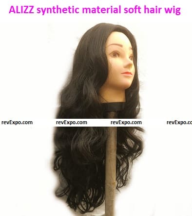 ALIZZ synthetic material straight soft hair wig