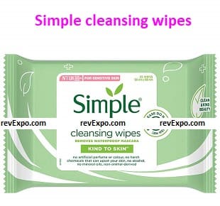 Simple cleansing wipes 
