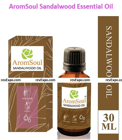 AromSoul 100 % Natural and Pure Therapeutic Grade Sandalwood Essential Oil