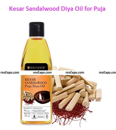Kesar Sandalwood Diya Oil for Puja