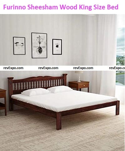 Furinno Sheesham Wood King Size Double Bed