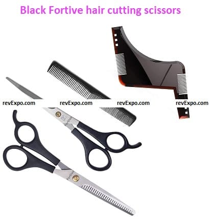 Black Fortive hair cutting scissors