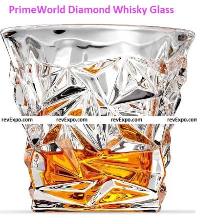 PrimeWorld Diamond Crystal Cut Whisky Glass
