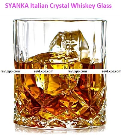 SYANKA Italian Premium Old Fashioned Crystal Whiskey Glass