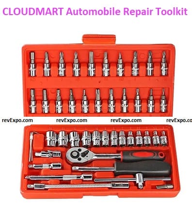 CLOUDMART 46pcs Automobile Repair Toolkit