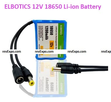 ELBOTICS 12V 18650 Li-ion Battery