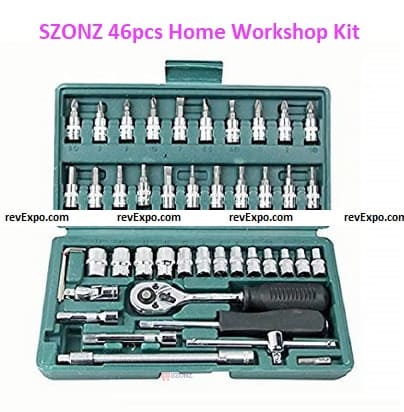 SZONZ 46pcs Home Workshop Kit