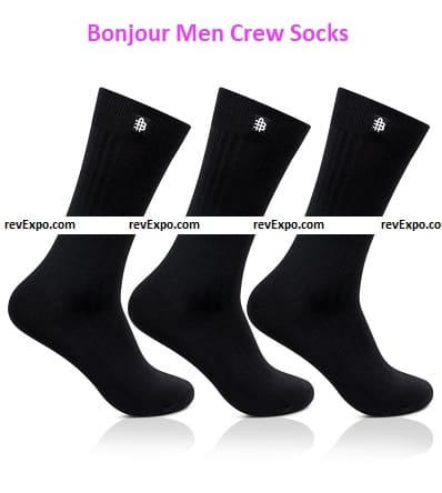 Bonjour Men Crew Socks
