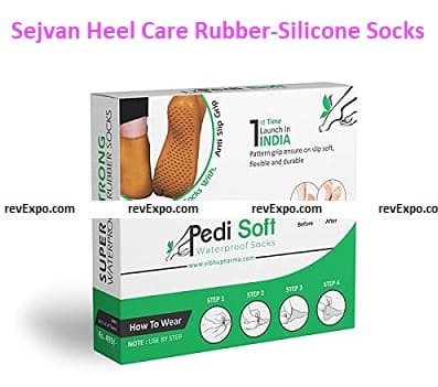 Sejvan Heel Care Rubber-Silicone Socks