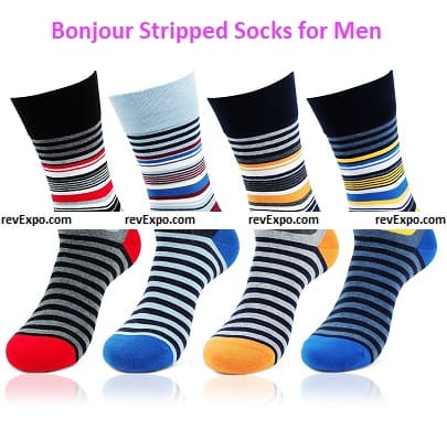 Bonjour Stripped Socks for Men