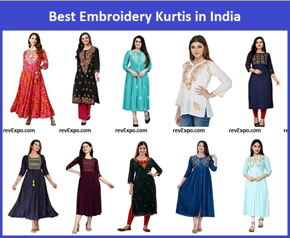 Best Embroidery Kurtis in India