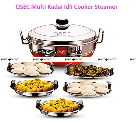 QSEC Multi Kadai Idli Cooker Steamer