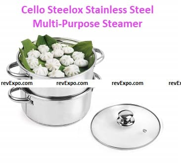 Cello Steelox Stainless Steel Multi-Purpose Steamer
