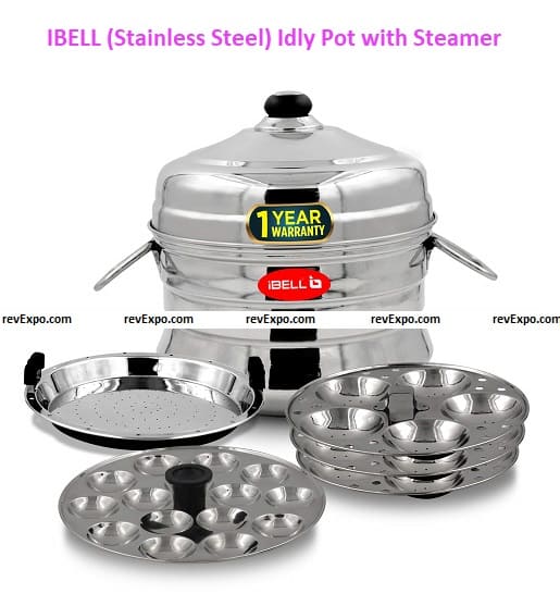 IBELL (Stainless Steel) Idly Pot with Steamer