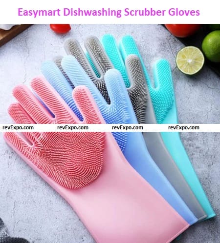 Dishwashing Scrubber Gloves by Easymart