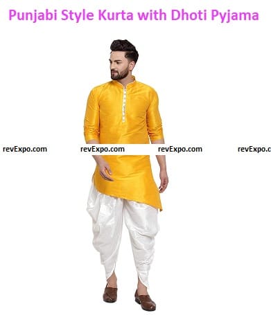 Punjabi Style Kurta with Dhoti Pyjama