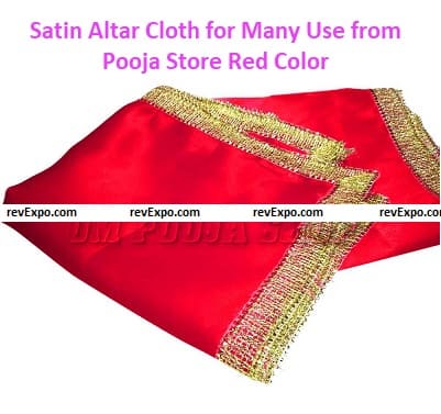 Satin Altar Cloth for Many Use from Pooja